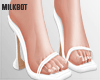 White Heels Sandals