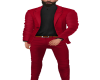 Red casual suit