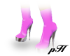 {pH}Pink PVC Heels