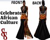 Black Kente Gown FORMAL