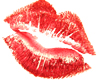 red lips kiss
