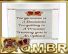 QMBR Sign Forgiveness