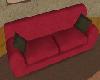 Cranberry Red Sofa