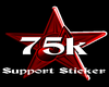 75k Support Sticker