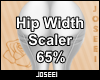 Hip Width Scaler 65%