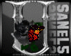 Silver Rose Letter U