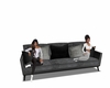 Comfy gray sofa