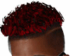 black n red curls