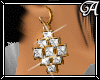 !A! Gold Diamond Earring