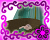 Purple hair teal crib