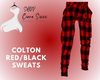 Colton Red/Black Sweats