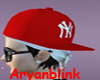 ~ARY~NY fitted cap red