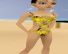 Gold Black Bikini