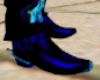 Men's Blue Leather Boots