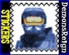 Light Blue Soldier Stamp