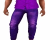 {LS} Purple Jeans M