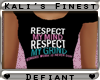 D| Respect Tee Black