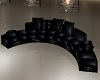 KC~Blk Leather Chat Sofa