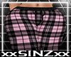 X Pink Black Plaid PJ P