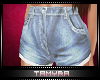 τ| Denim HW Shorts