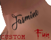 FUN Jasmine neck tattoo