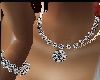 Spiral diamond necklace