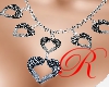 "Taisie" Hearts Necklace