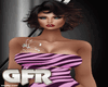 zebra wrap dress pink