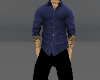 camisa henry blue