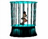 Teal dance cage