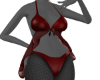 VF E red fishnet set GA