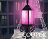 !A pink street lamp