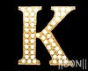 K Letters Gold Lamps