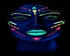 Neon Female Painted Face