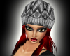 Blk wht hat w/ red hair