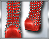 B* Red Spike Boots