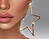 Star Earrings XL Gold