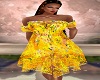 Boho Dress Yellow