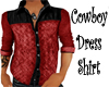 Cowboy Dress Shirt Red