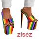 Rainbow pride heel male