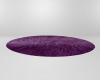 Purple Fur Circle Rug