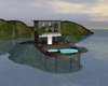 Floating island house