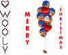 Merry xmas ballons faith
