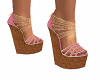 Pink & Gold Wedges