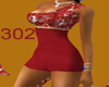 302 red & gold bp dress