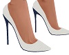 UC linen heels blue sole