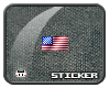 O" USA Pixel Flag