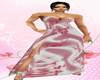 Pink Silk Strapless Gown