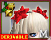 xmas hair bows DRV