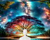 Colorful tree background